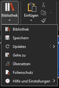 Gruppe empower im schwarzen Design