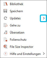 Pfeil-Symbol für Option Updates