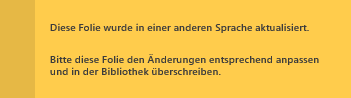 Post-it für veraltete Übersetzung