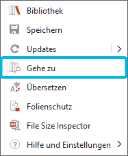 Option Gehe zu