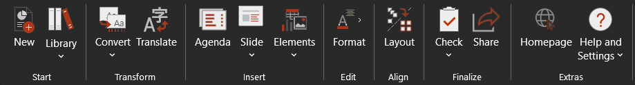 empower® Ribbon in Black Theme