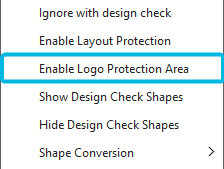 Option Enable Logo Protection Area
