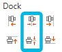 Buttons Dock Center and Dock Middle