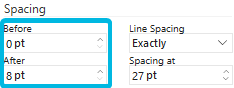 Input Fields Spacing