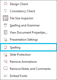 Option Spelling
