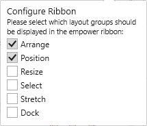 Ribbon Configuration