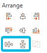 Buttons Distribute Horizontally and Distribute Vertically