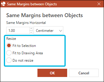 Options for Same Margins