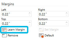 Button Learn Margin
