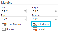 Button Set Margin