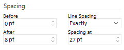 Section Spacing