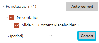 Button Correct