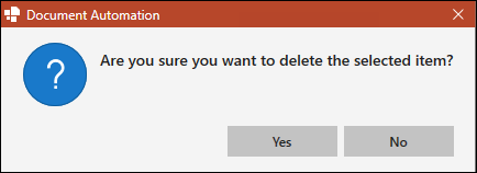 Deletion Confirmation for Fields