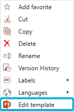 Option Edit Template
