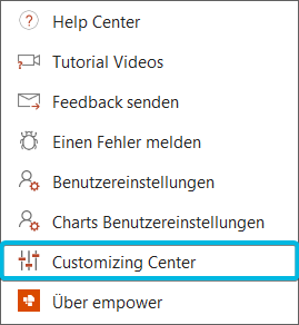 Option Customizing Center