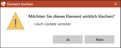 Dialogfenster beim Löschen einer verlinkten Kopie