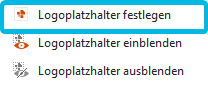 Option Logoplatzhalter festlegen