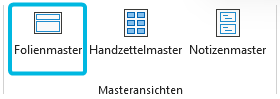 Button Folienmaster