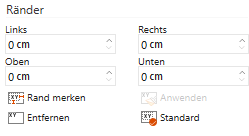Bereich Ränder