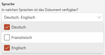 Mehrfachauswahl-Frage