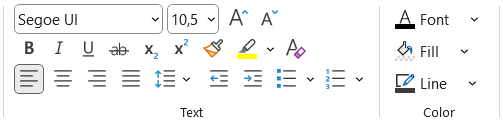Groups Text and Color in Outlook