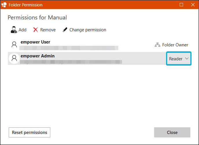 Permission Role Display