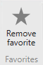 Button Remove favorite