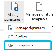 Option Companies in Outlook