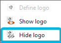 Option Hide logo