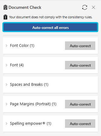 Button Auto-correct all errors