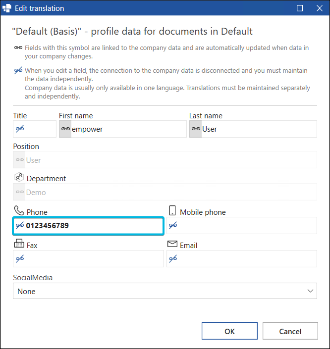 Bold Formatting for Manually Changed Profile Data