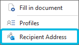 Option Recipient Address