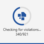 Progress Spinner for Document Check