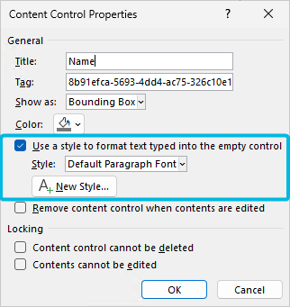 Text Style Options