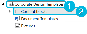 Sections Corporate Design Templates and Content blocks