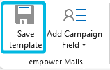 Button Save template