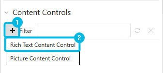 Add Rich Text Content Control