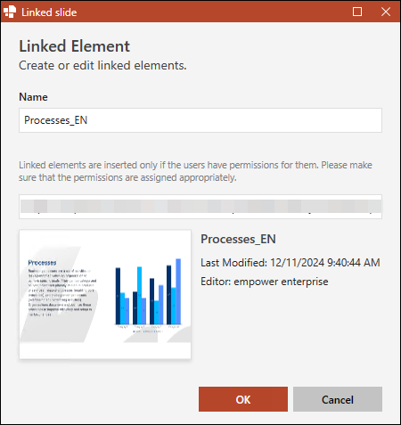 Link New Slide