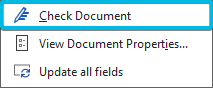 Button Check Document