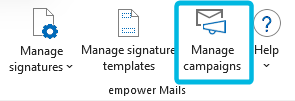 Button Manage campaigns