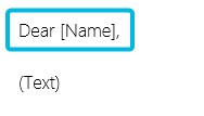 Placeholder in Document