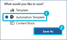 Saving Dialog
