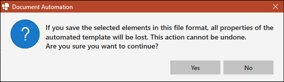 Dialog Box – File Format