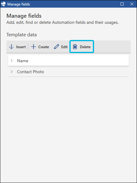 Delete Entire Field Entry
