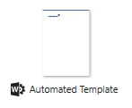 Automated Document with Icon