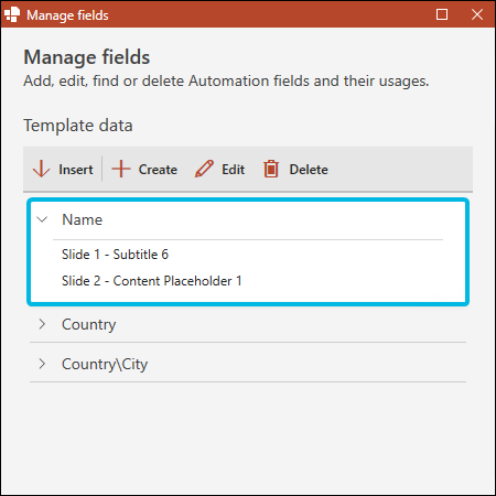 Expanded Field Entry
