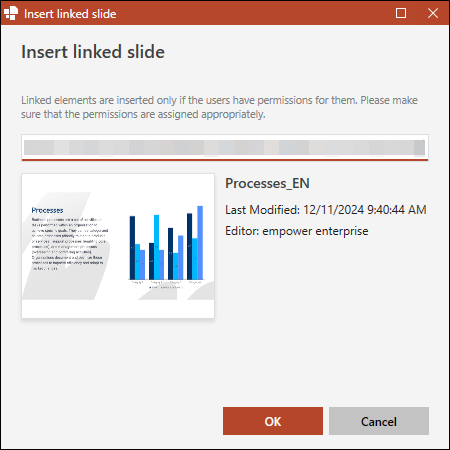 Insert Linked Slide