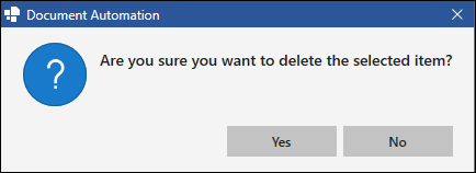 Deletion Confirmation for Fields