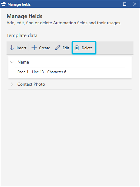 Delete Single Field Occurrence