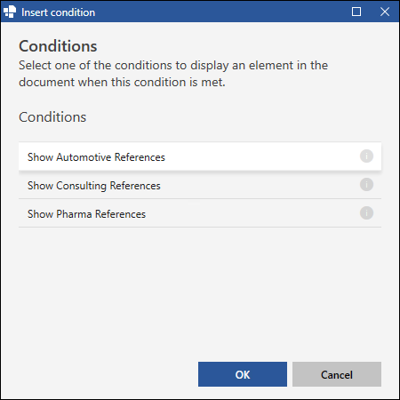 Choose Condition